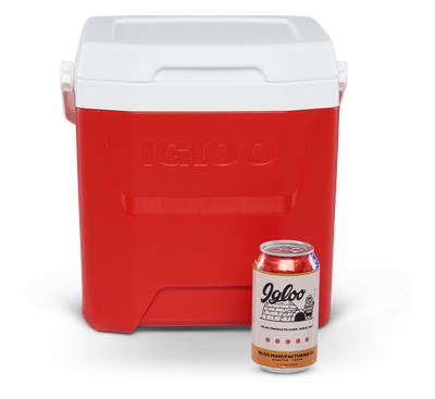 front image can::Red::Holds up to 18 cans