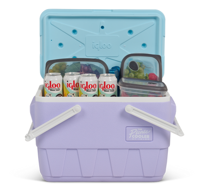 front open full::Lilac::Holds up to 35 cans