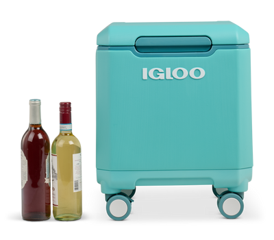 front wine::Lagoon Teal::Holds 4 wine bottles