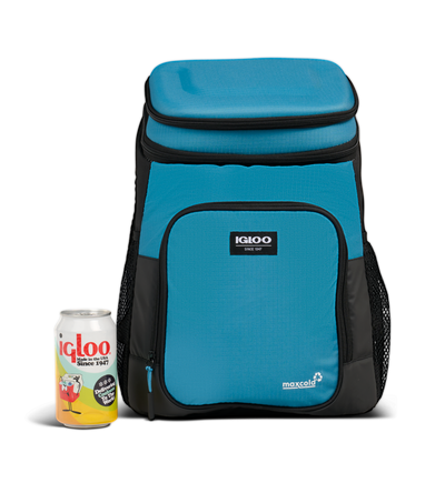 front image can::Modern Blue::Holds up to 18 cans