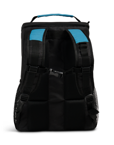 back image::Modern Blue::Adjustable, padded straps