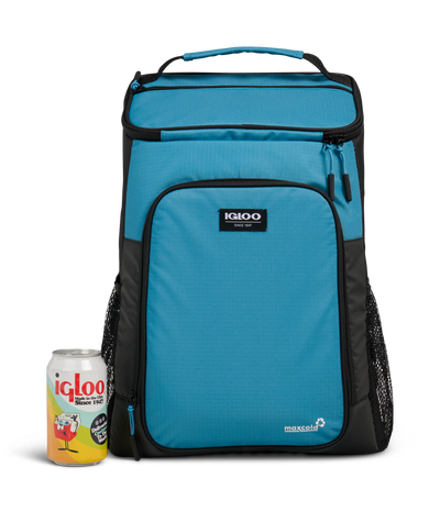 front image can::Modern Blue::Holds up to 24 cans