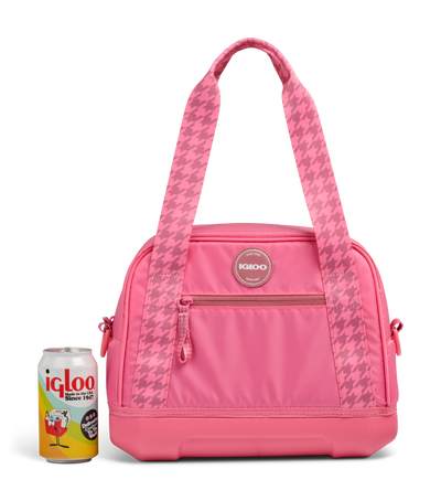 front image::Thrift Pink::Holds up to 12 cans