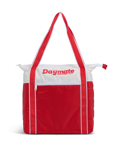 front image::Red::Packs into front zip pocket