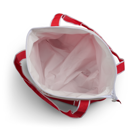 angle open empty::Red::Leak-resistant, antimicrobial liner
