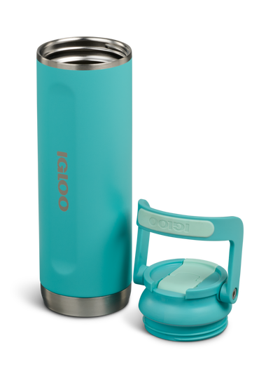 angle r lid off::Lagoon Teal::Double-wall, vacuum-insulated