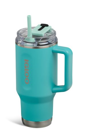 angle r straw::Lagoon Teal::Fits in standard cup holders