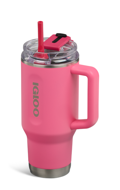 angle r straw::Thrift Pink::Fits in standard cup holders